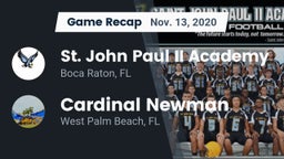 Recap: St. John Paul II Academy vs. Cardinal Newman   2020