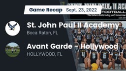 Recap: St. John Paul II Academy vs. Avant Garde - Hollywood 2022