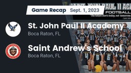 Recap: St. John Paul II Academy vs. Saint Andrew's School 2023