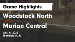 Woodstock North  vs Marian Central Game Highlights - Oct. 8, 2022