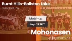 Matchup: Burnt Hills-Ballston vs. Mohonasen  2017