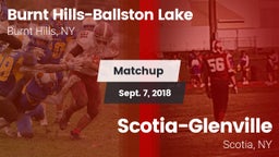 Matchup: Burnt Hills-Ballston vs. Scotia-Glenville  2018