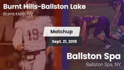 Matchup: Burnt Hills-Ballston vs. Ballston Spa  2018