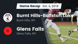 Recap: Burnt Hills-Ballston Lake  vs. Glens Falls  2018
