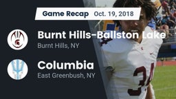 Recap: Burnt Hills-Ballston Lake  vs. Columbia  2018