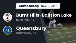 Recap: Burnt Hills-Ballston Lake  vs. Queensbury  2018
