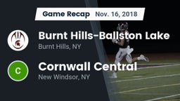 Recap: Burnt Hills-Ballston Lake  vs. Cornwall Central  2018