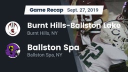 Recap: Burnt Hills-Ballston Lake  vs. Ballston Spa  2019