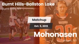 Matchup: Burnt Hills-Ballston vs. Mohonasen  2019