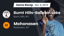 Recap: Burnt Hills-Ballston Lake  vs. Mohonasen  2019