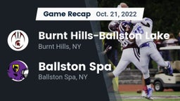 Recap: Burnt Hills-Ballston Lake  vs. Ballston Spa  2022
