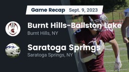 Recap: Burnt Hills-Ballston Lake  vs. Saratoga Springs  2023