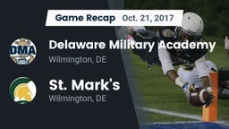 Recap: Delaware Military Academy  vs. St. Mark's  2017