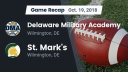 Recap: Delaware Military Academy  vs. St. Mark's  2018