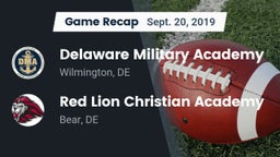 Recap: Delaware Military Academy  vs. Red Lion Christian Academy 2019