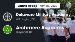 Recap: Delaware Military Academy  vs. Archmere Academy  2020