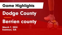 Dodge County  vs Berrien county  Game Highlights - March 7, 2024