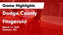 Dodge County  vs Fitzgerald Game Highlights - March 11, 2024