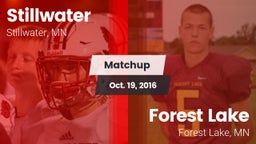 Matchup: Stillwater vs. Forest Lake  2016