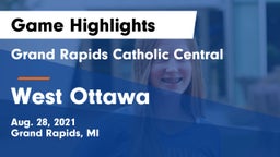 Grand Rapids Catholic Central  vs West Ottawa  Game Highlights - Aug. 28, 2021