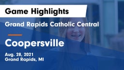 Grand Rapids Catholic Central  vs Coopersville  Game Highlights - Aug. 28, 2021