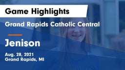 Grand Rapids Catholic Central  vs Jenison   Game Highlights - Aug. 28, 2021