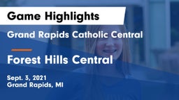 Grand Rapids Catholic Central  vs Forest Hills Central  Game Highlights - Sept. 3, 2021