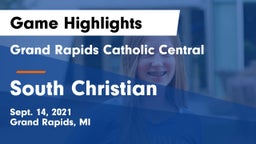 Grand Rapids Catholic Central  vs South Christian  Game Highlights - Sept. 14, 2021