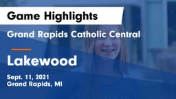 Grand Rapids Catholic Central  vs Lakewood  Game Highlights - Sept. 11, 2021