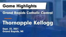 Grand Rapids Catholic Central  vs Thornapple Kellogg  Game Highlights - Sept. 23, 2021