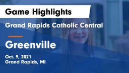 Grand Rapids Catholic Central  vs Greenville  Game Highlights - Oct. 9, 2021