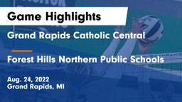 Grand Rapids Catholic Central  vs Forest Hills Northern Public Schools Game Highlights - Aug. 24, 2022