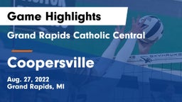 Grand Rapids Catholic Central  vs Coopersville  Game Highlights - Aug. 27, 2022
