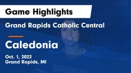 Grand Rapids Catholic Central  vs Caledonia  Game Highlights - Oct. 1, 2022