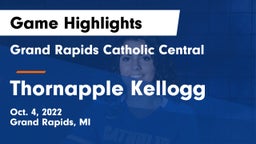 Grand Rapids Catholic Central  vs Thornapple Kellogg  Game Highlights - Oct. 4, 2022