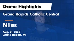 Grand Rapids Catholic Central  vs Niles  Game Highlights - Aug. 24, 2023