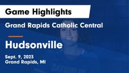 Grand Rapids Catholic Central  vs Hudsonville  Game Highlights - Sept. 9, 2023