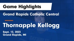 Grand Rapids Catholic Central  vs Thornapple Kellogg  Game Highlights - Sept. 12, 2023