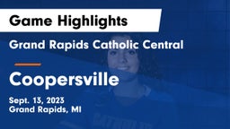 Grand Rapids Catholic Central  vs Coopersville  Game Highlights - Sept. 13, 2023