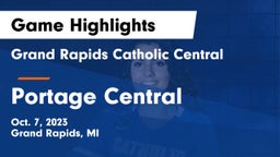 Grand Rapids Catholic Central  vs Portage Central  Game Highlights - Oct. 7, 2023