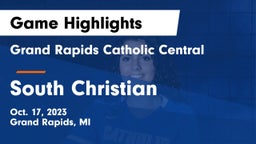 Grand Rapids Catholic Central  vs South Christian  Game Highlights - Oct. 17, 2023