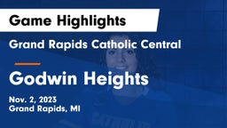 Grand Rapids Catholic Central  vs Godwin Heights  Game Highlights - Nov. 2, 2023