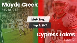 Matchup: Mayde Creek vs. Cypress Lakes  2017