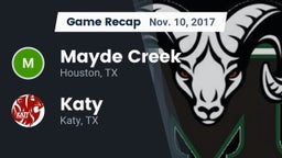 Recap: Mayde Creek  vs. Katy  2017