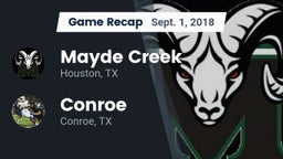 Recap: Mayde Creek  vs. Conroe  2018