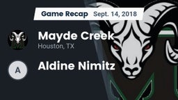 Recap: Mayde Creek  vs. Aldine Nimitz 2018