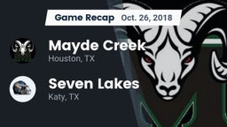 Recap: Mayde Creek  vs. Seven Lakes  2018