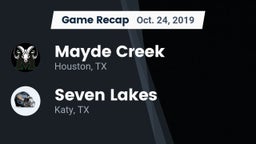 Recap: Mayde Creek  vs. Seven Lakes  2019