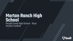 Mayde Creek football highlights Morton Ranch High School
