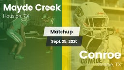 Matchup: Mayde Creek vs. Conroe  2020